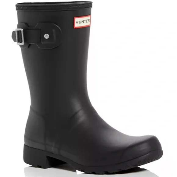 💫Brand New Original Tour Short Hunter Boots- Black💫 - Picture 2 of 14